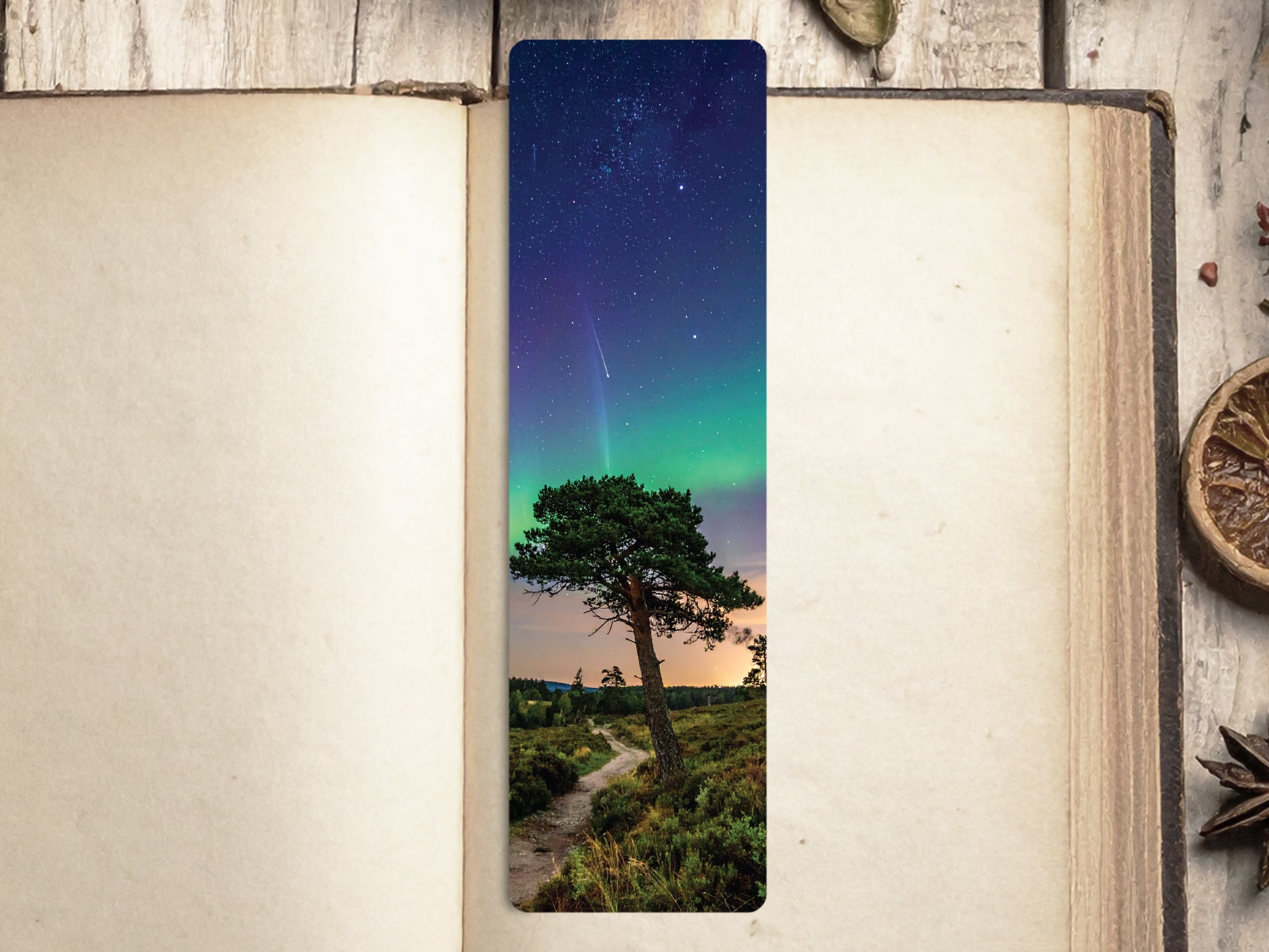 Starry Night and Aurora Bookmark Collection – Handmade & Laminated