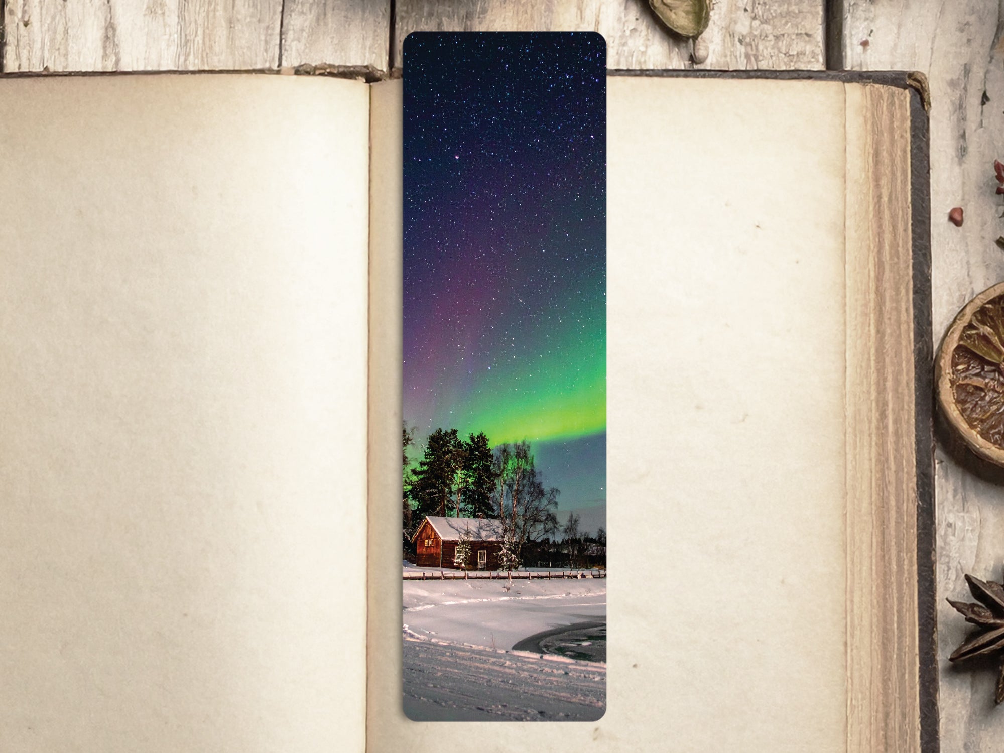 Starry Night and Aurora Bookmark Collection – Handmade & Laminated