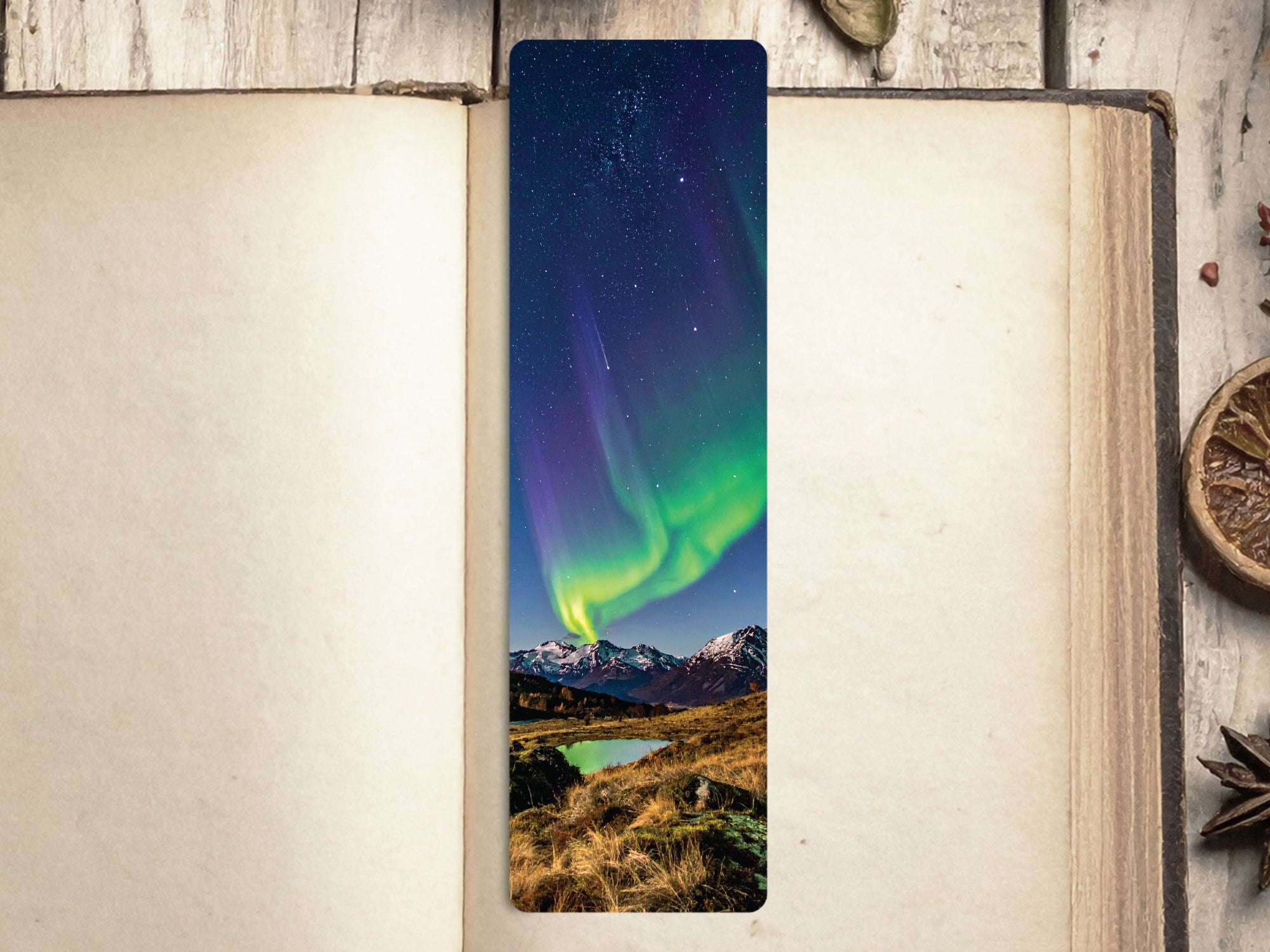 Starry Night and Aurora Bookmark Collection – Handmade & Laminated