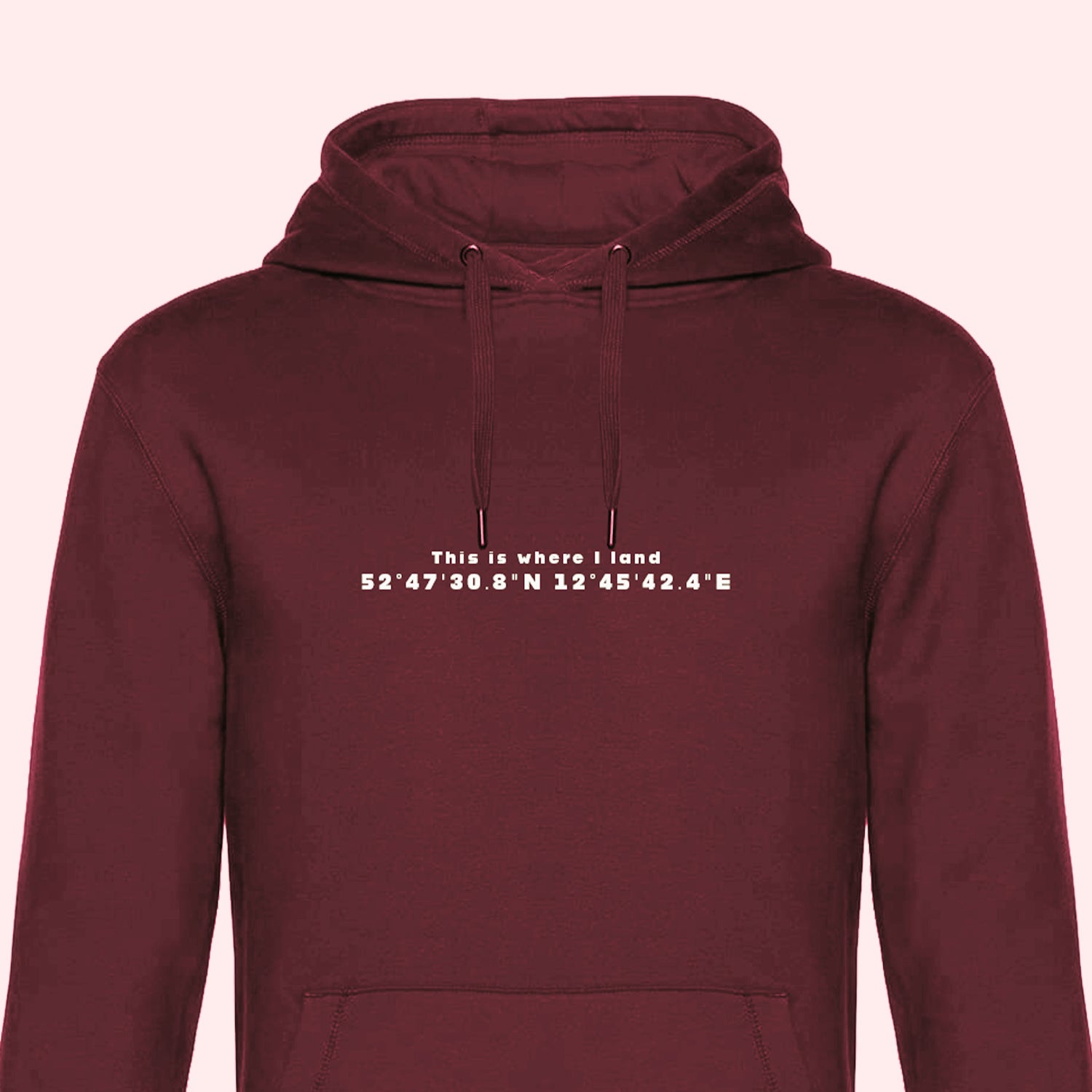 Personalised Skydiving Hoodie with DZ Coordinates