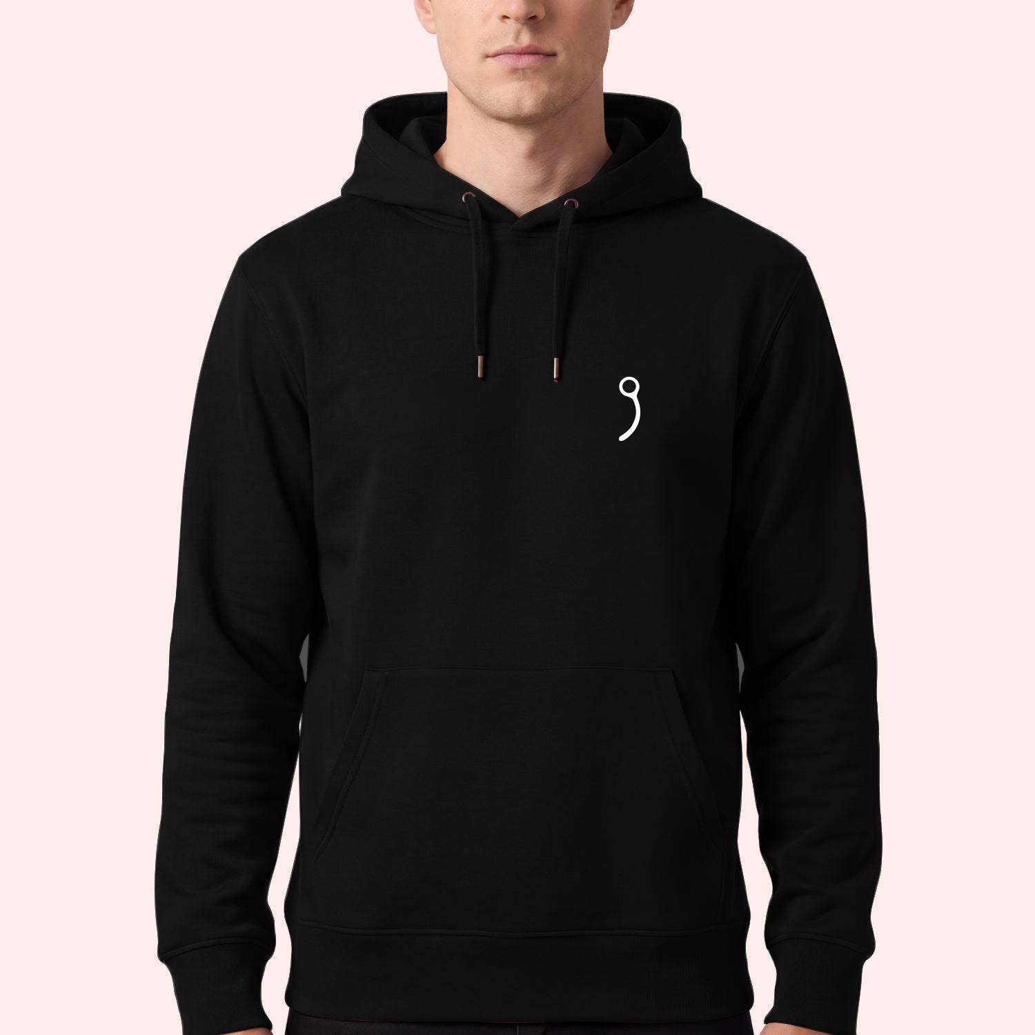 Minimal Closing Pin Hoodie