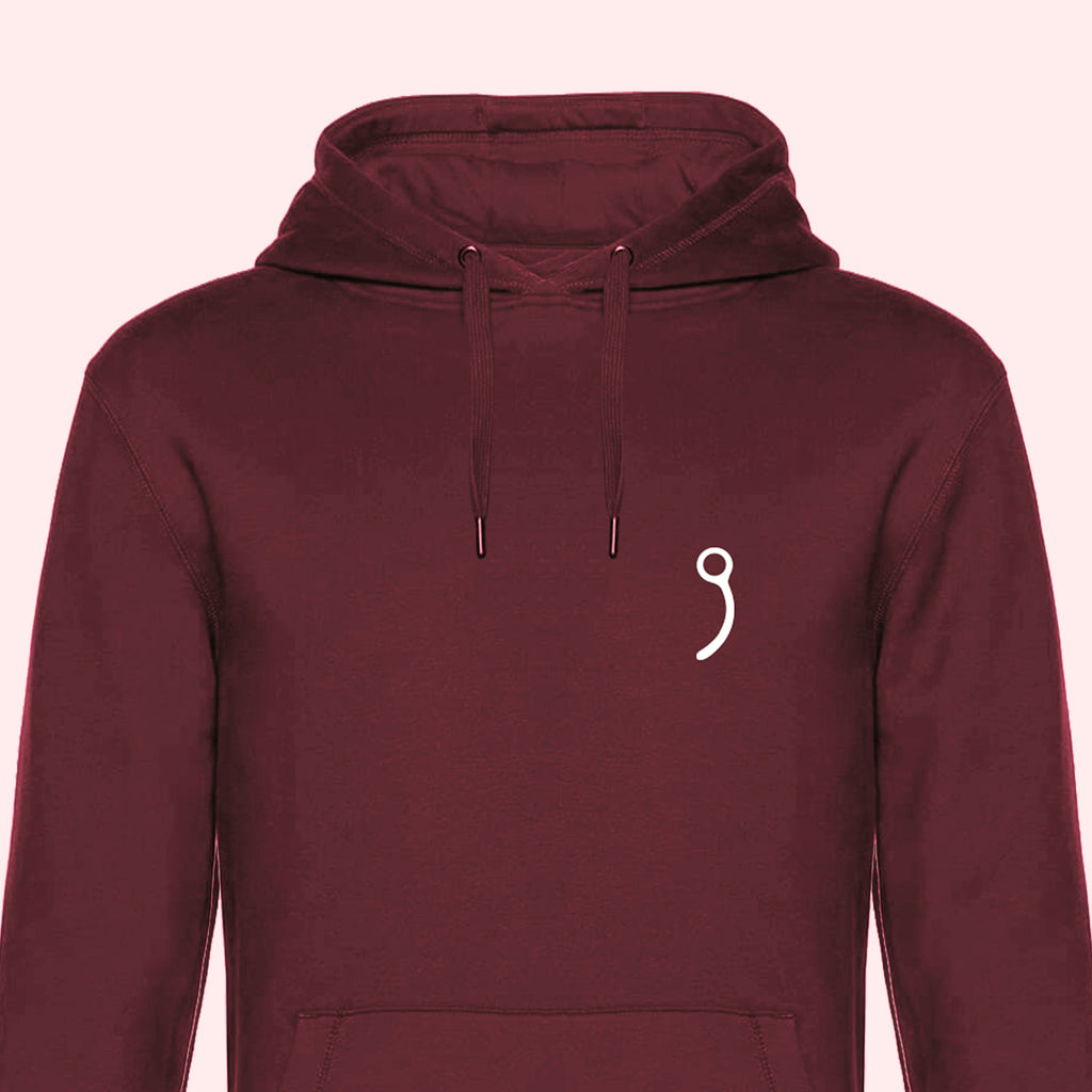 Minimal Closing Pin Hoodie