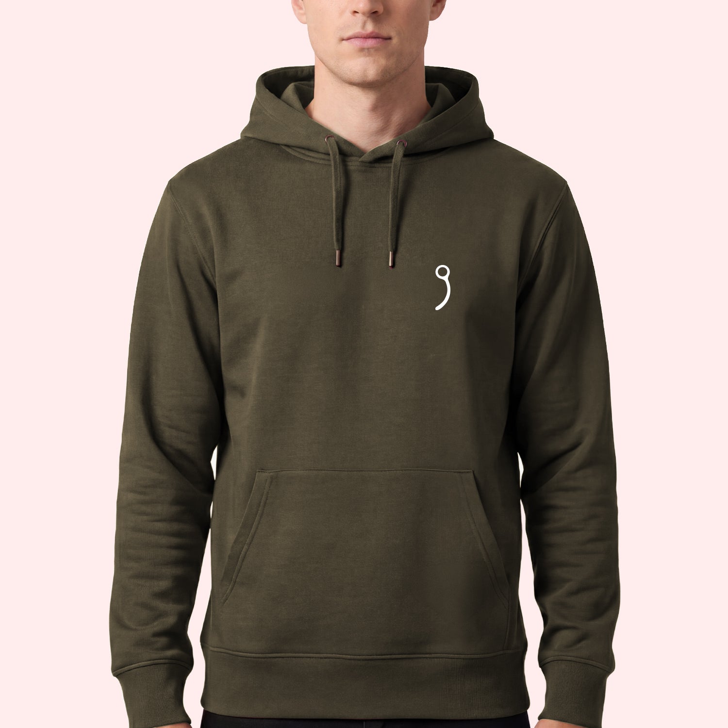 Minimal Closing Pin Hoodie