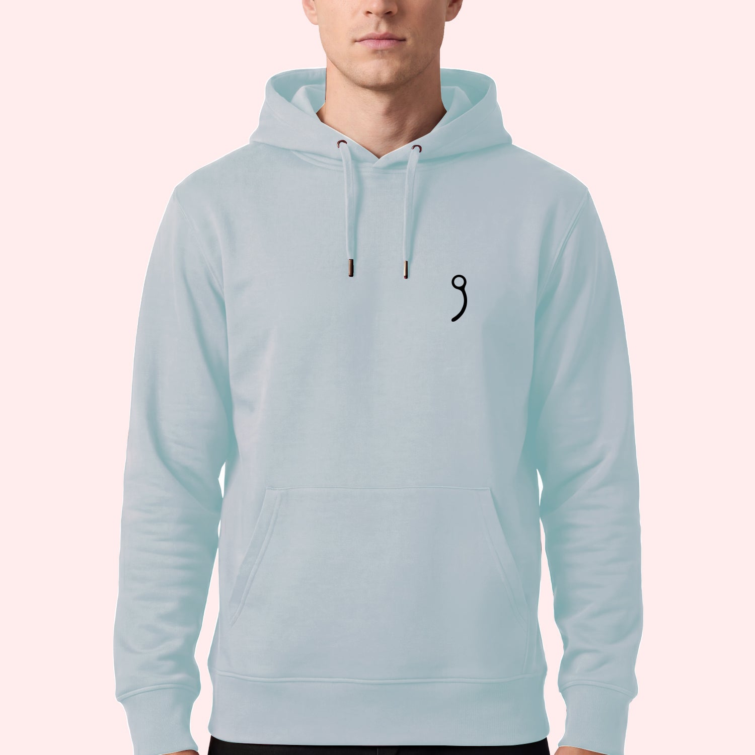 Minimal Closing Pin Hoodie