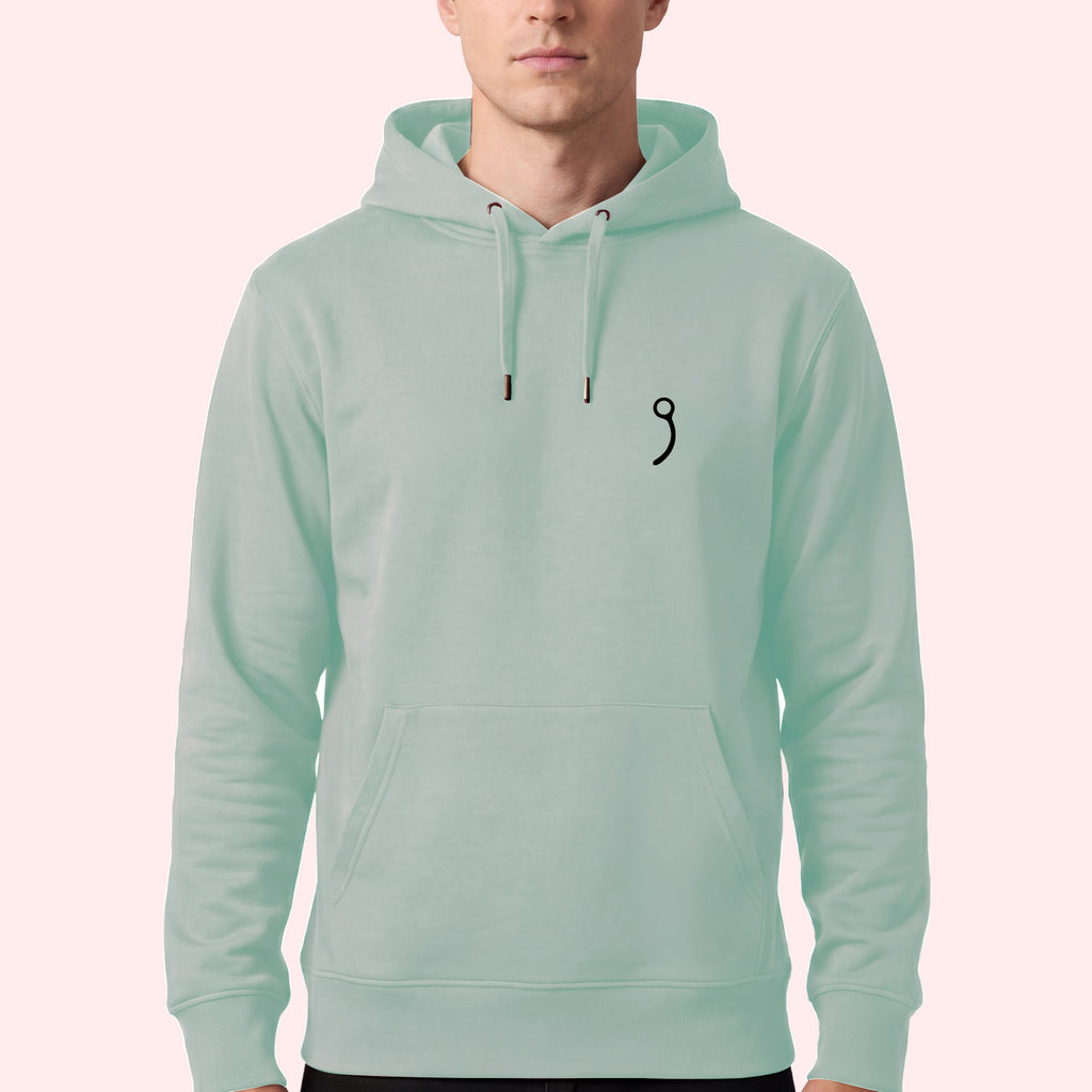 Minimal Closing Pin Hoodie