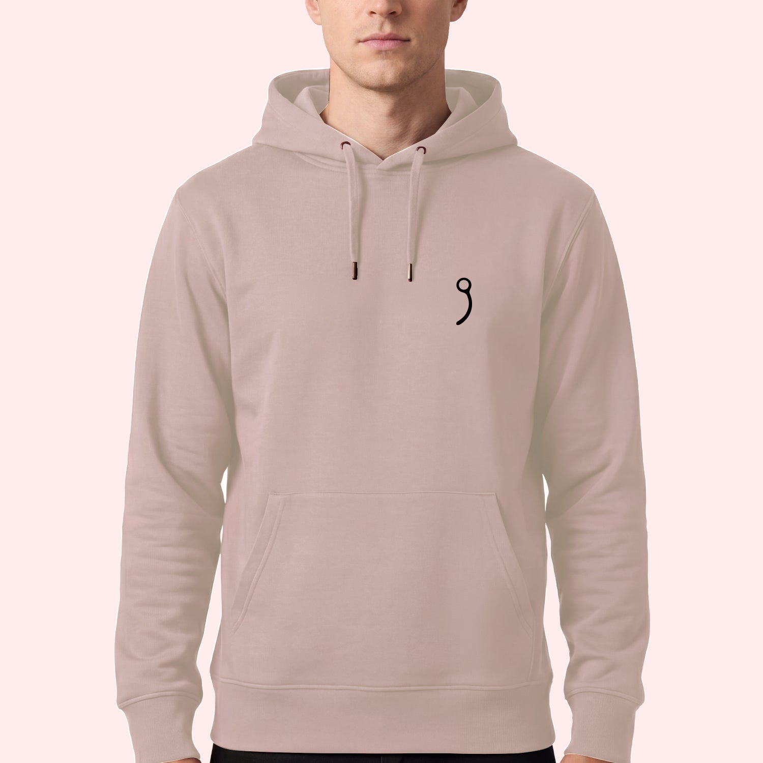 Minimal Closing Pin Hoodie