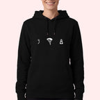 Parachute Gear Icons Hoodie for Skydivers