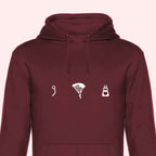 Parachute Gear Icons Hoodie for Skydivers