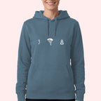 Parachute Gear Icons Hoodie for Skydivers