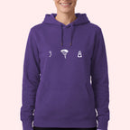 Parachute Gear Icons Hoodie for Skydivers