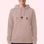 Parachute Gear Icons Hoodie for Skydivers
