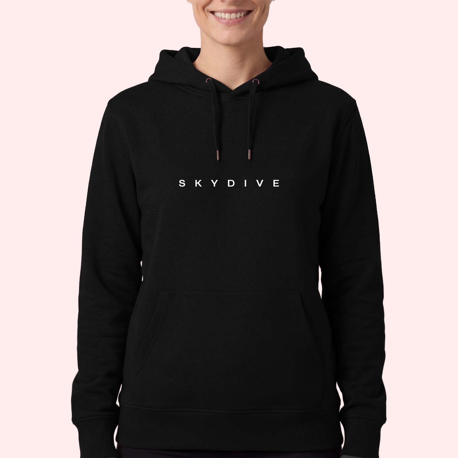 Minimal Spaced Letter Skydive Hoodie