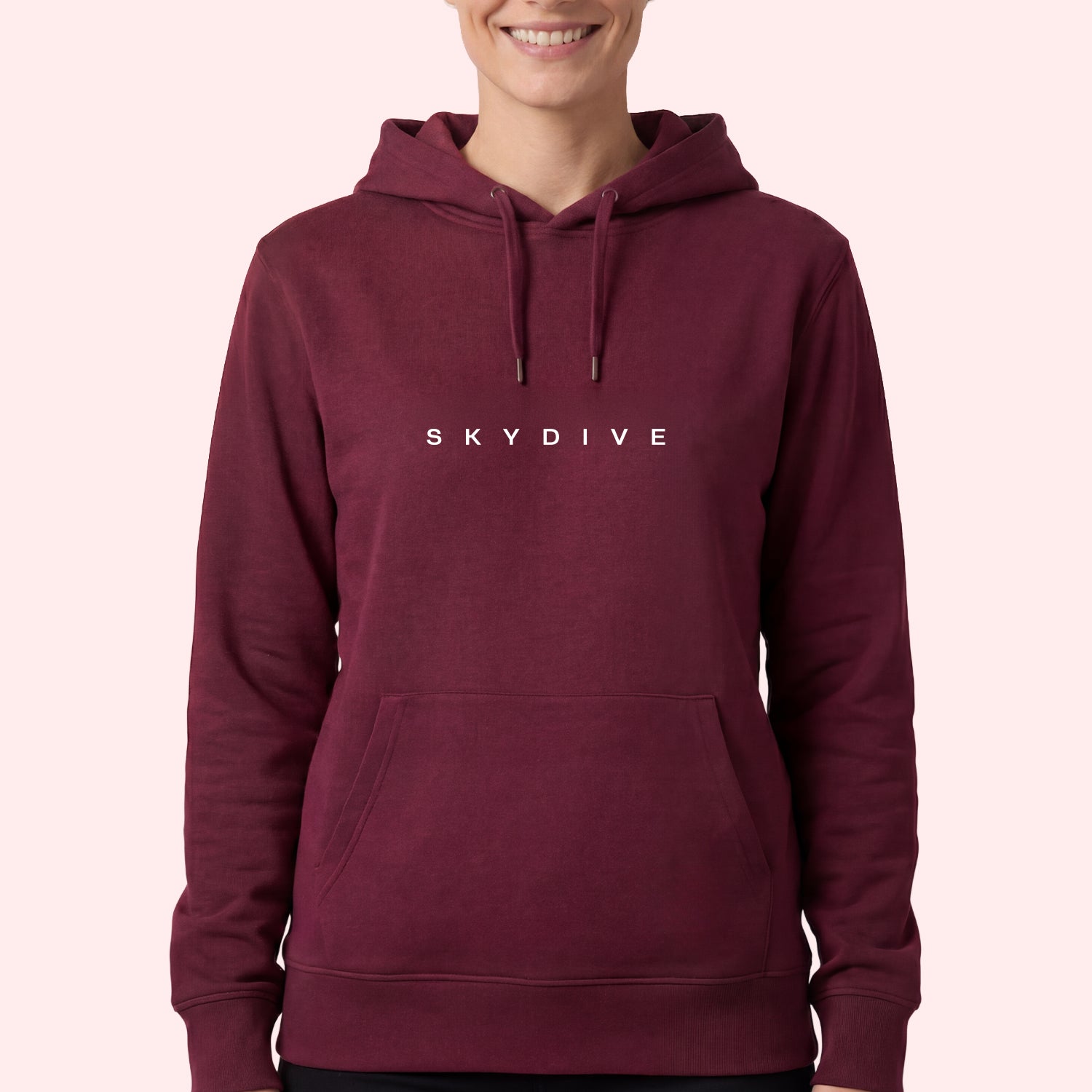 Minimal Spaced Letter Skydive Hoodie