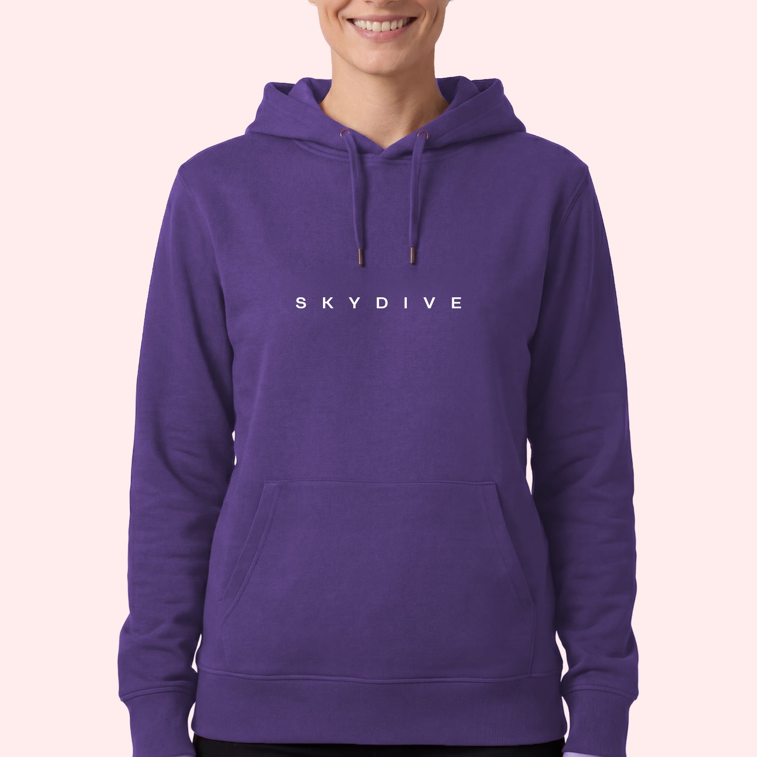 Minimal Spaced Letter Skydive Hoodie
