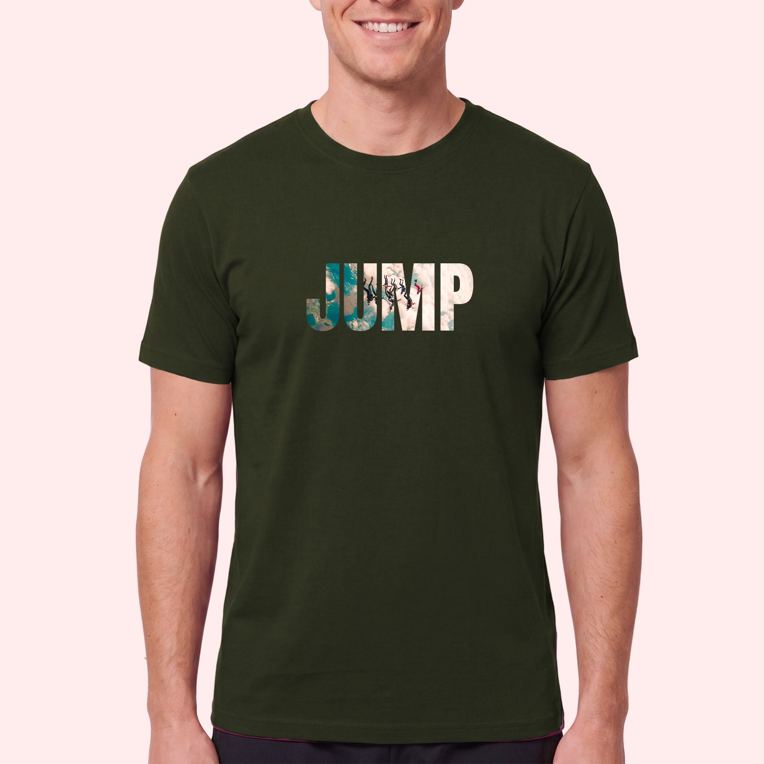 Skydiving JUMP T-Shirt with Photo Fill