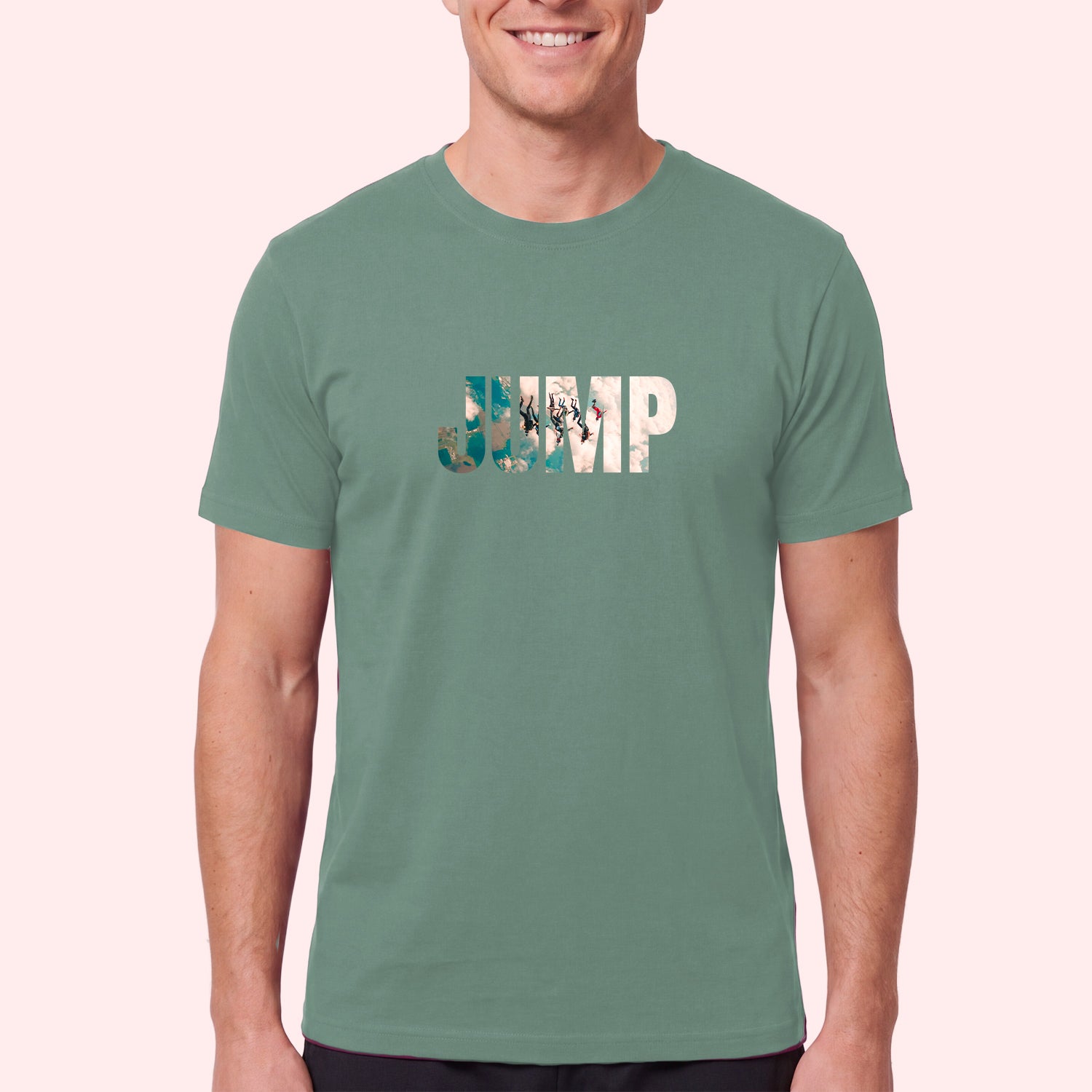 Skydiving JUMP T-Shirt with Photo Fill