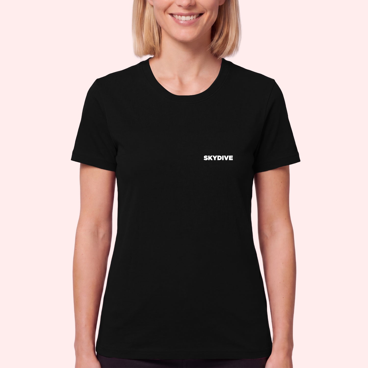 Simple Skydiving Pocket Print T-Shirt for Skydivers