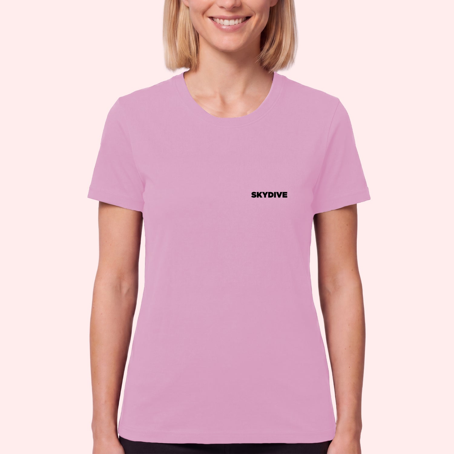 Simple Skydiving Pocket Print T-Shirt for Skydivers