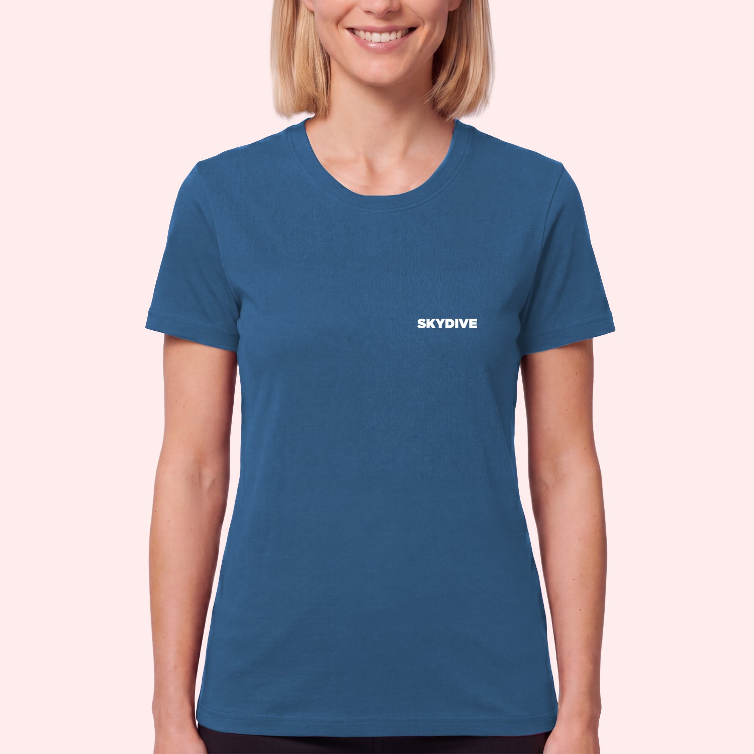 Simple Skydiving Pocket Print T-Shirt for Skydivers