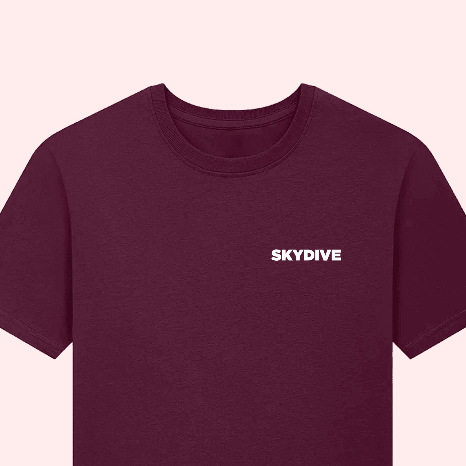 Simple Skydiving Pocket Print T-Shirt for Skydivers