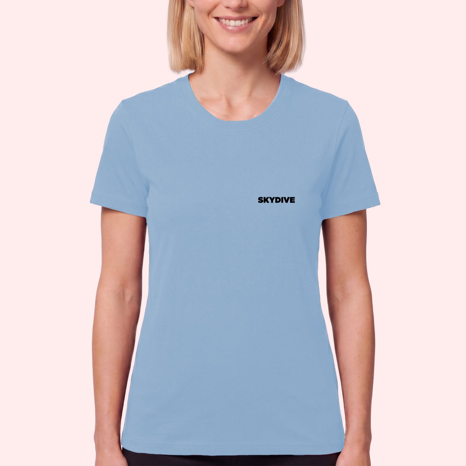 Simple Skydiving Pocket Print T-Shirt for Skydivers