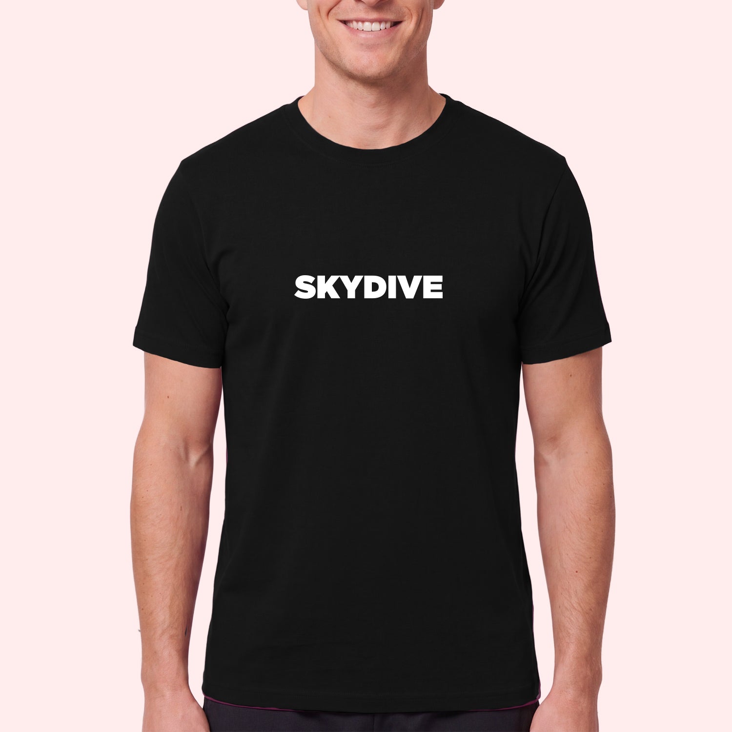 Simple Skydiving Print T-Shirt for Skydivers