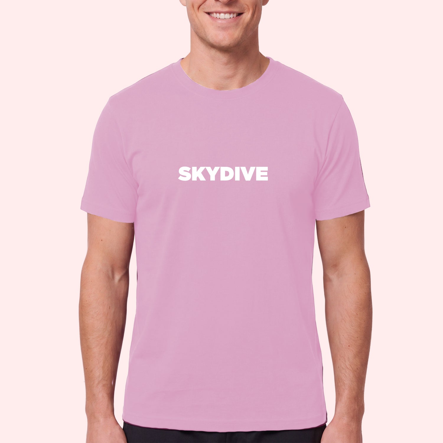 Simple Skydiving Print T-Shirt for Skydivers