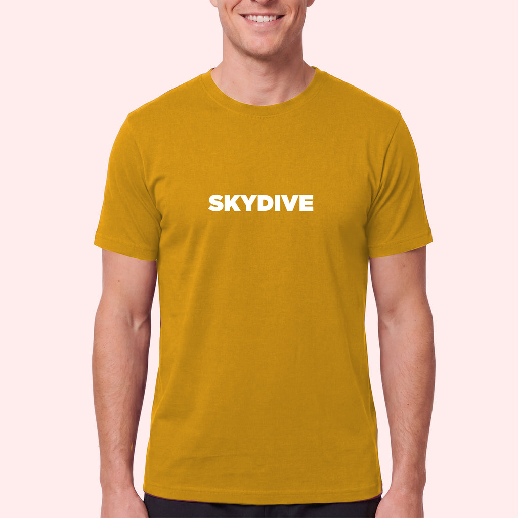 Simple Skydiving Print T-Shirt for Skydivers