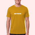 Simple Skydiving Print T-Shirt for Skydivers