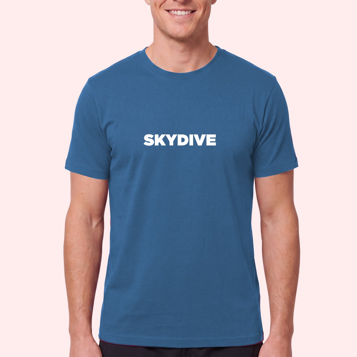 Simple Skydiving Print T-Shirt for Skydivers