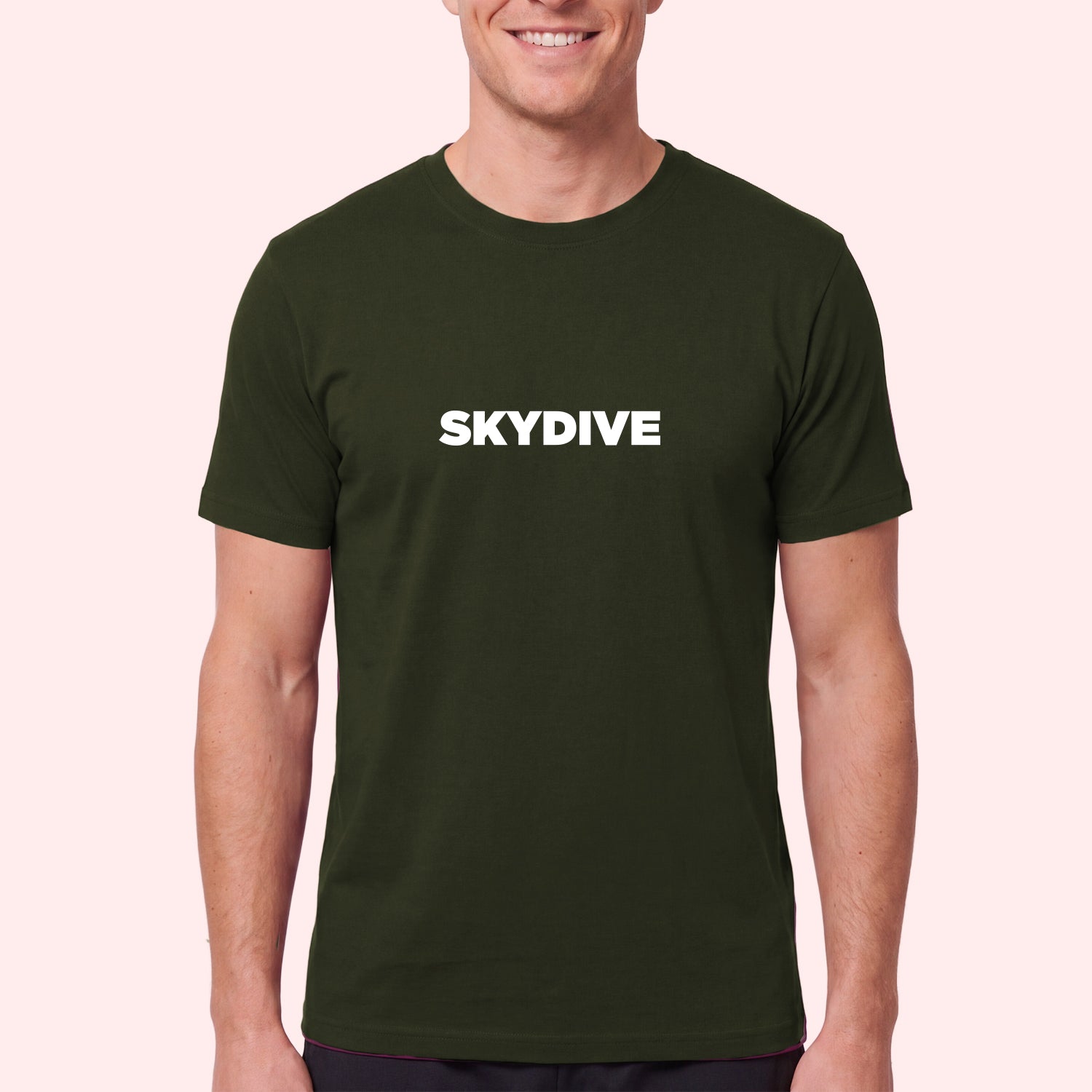 Simple Skydiving Print T-Shirt for Skydivers