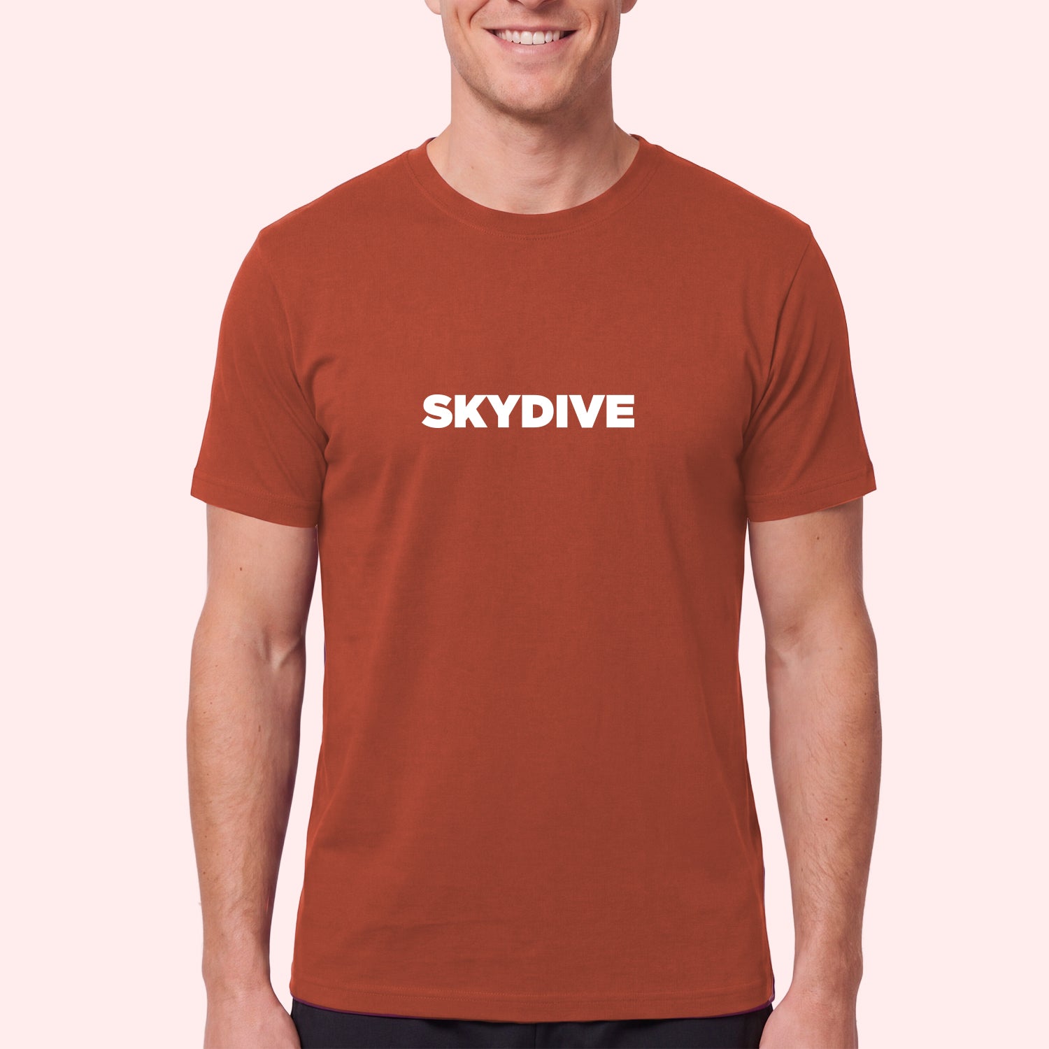 Simple Skydiving Print T-Shirt for Skydivers