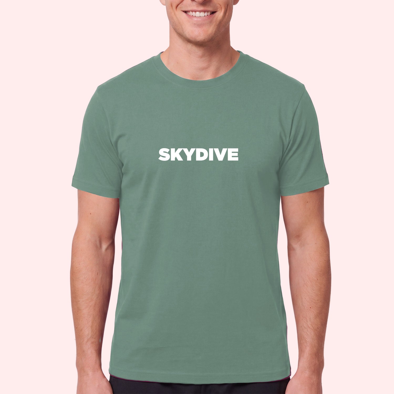 Simple Skydiving Print T-Shirt for Skydivers