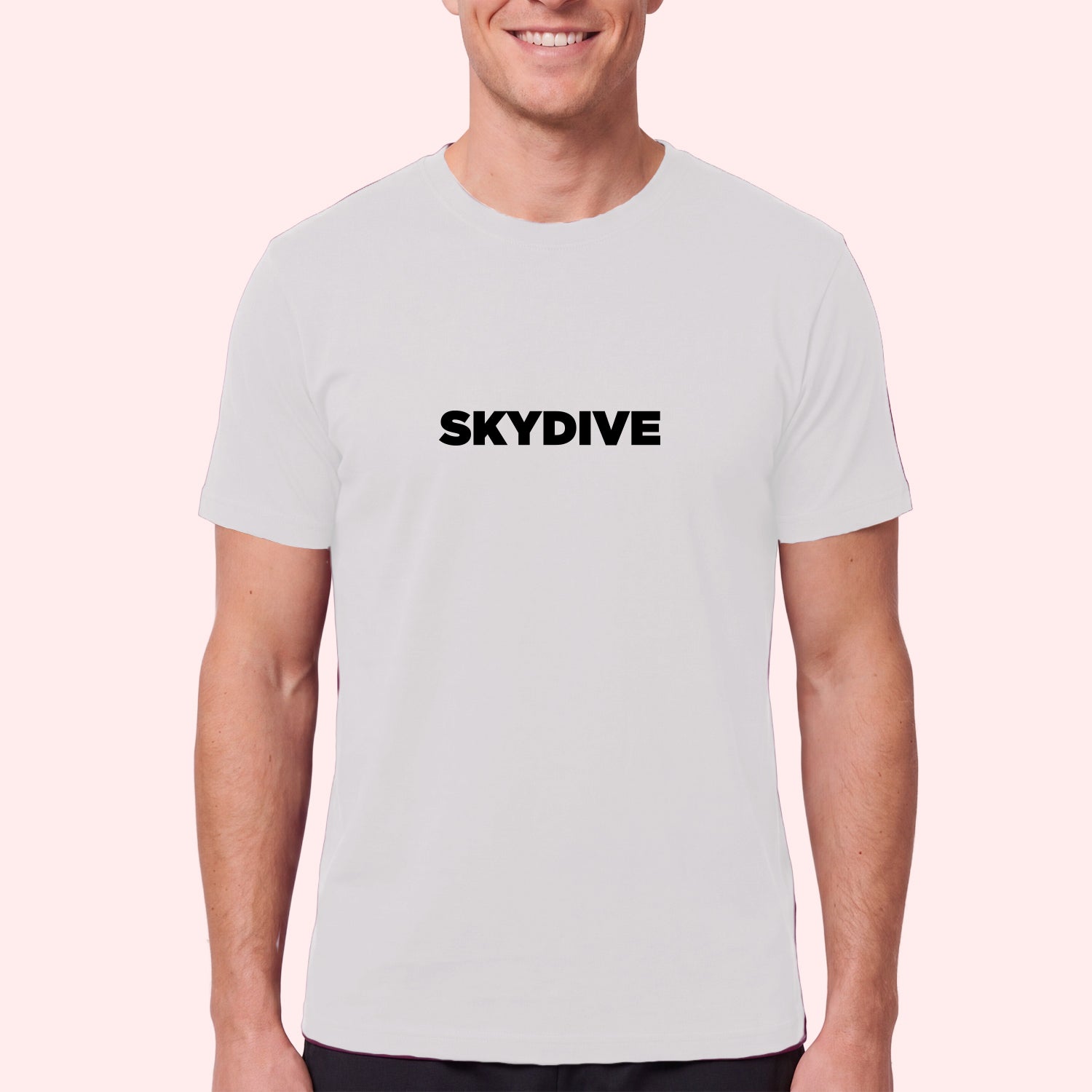 Simple Skydiving Print T-Shirt for Skydivers