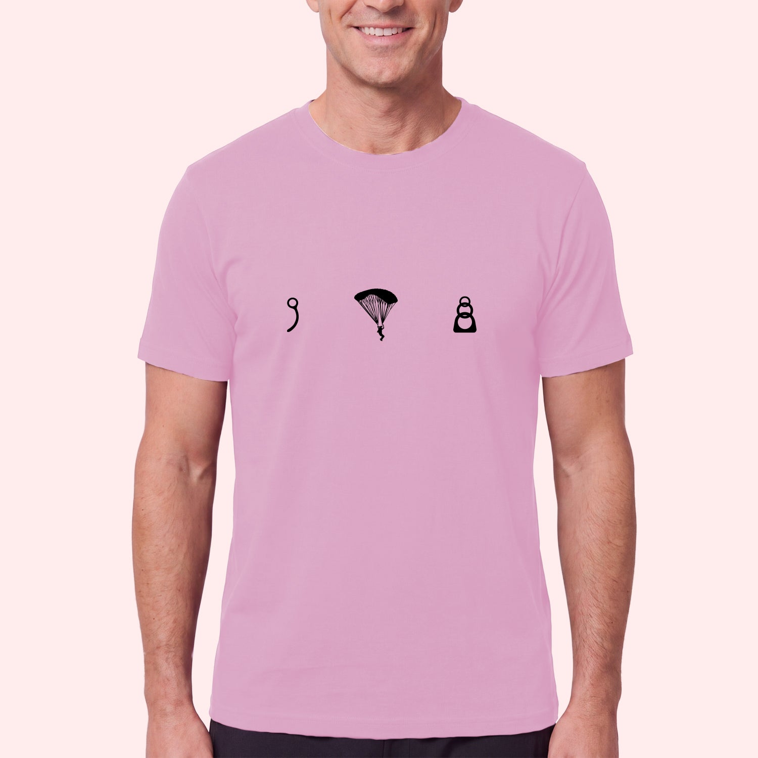 Skydive Icons T-Shirt – Pin, Canopy & 3-Ring Design