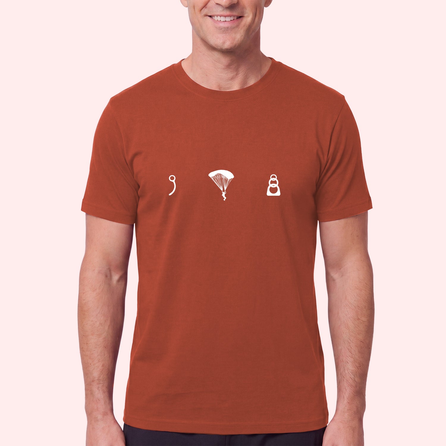 Skydive Icons T-Shirt – Pin, Canopy & 3-Ring Design