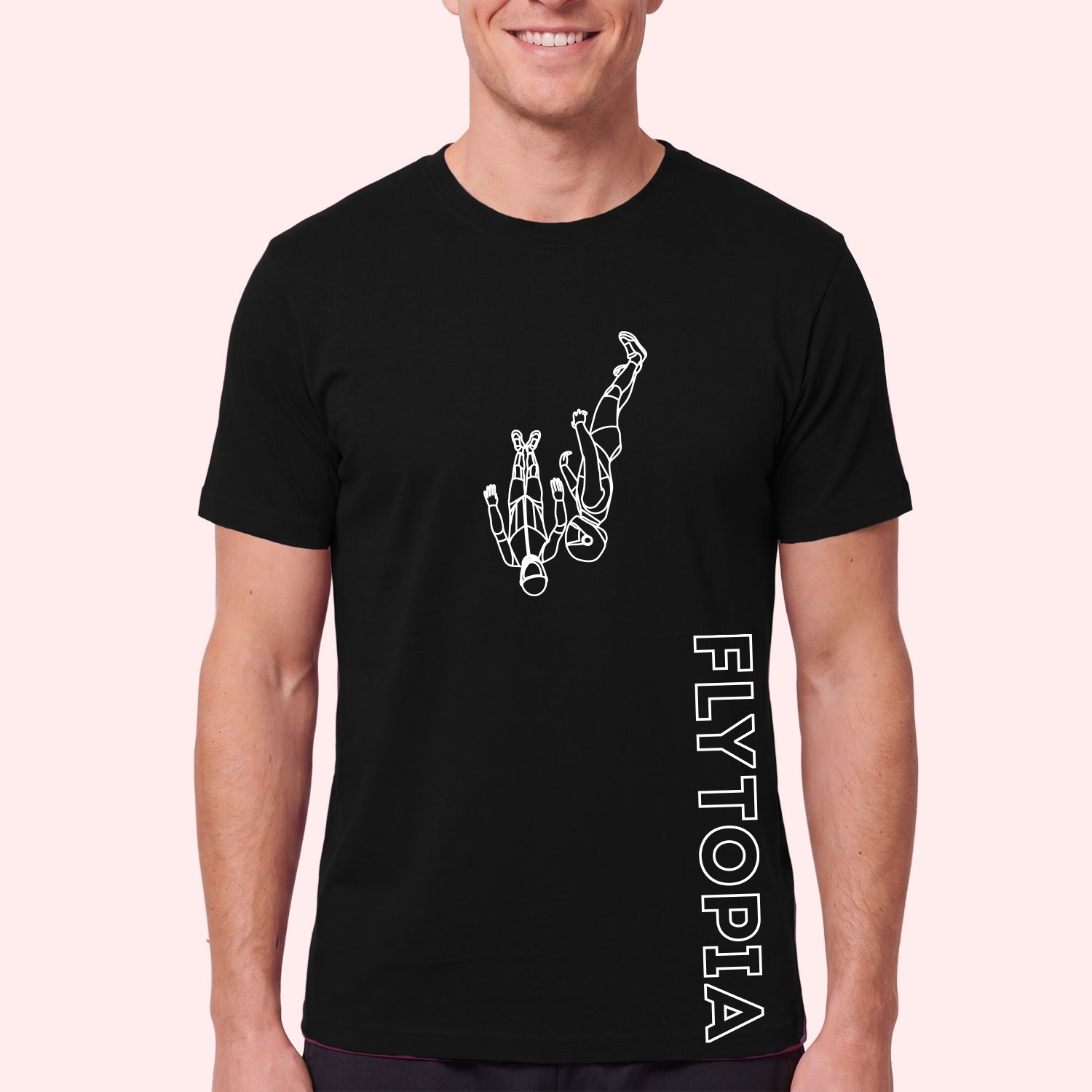 Flytopia Skydiving Team T-Shirt with Side Logo