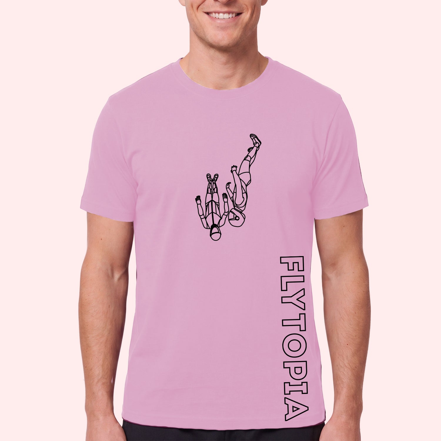Flytopia Skydiving Team T-Shirt with Side Logo