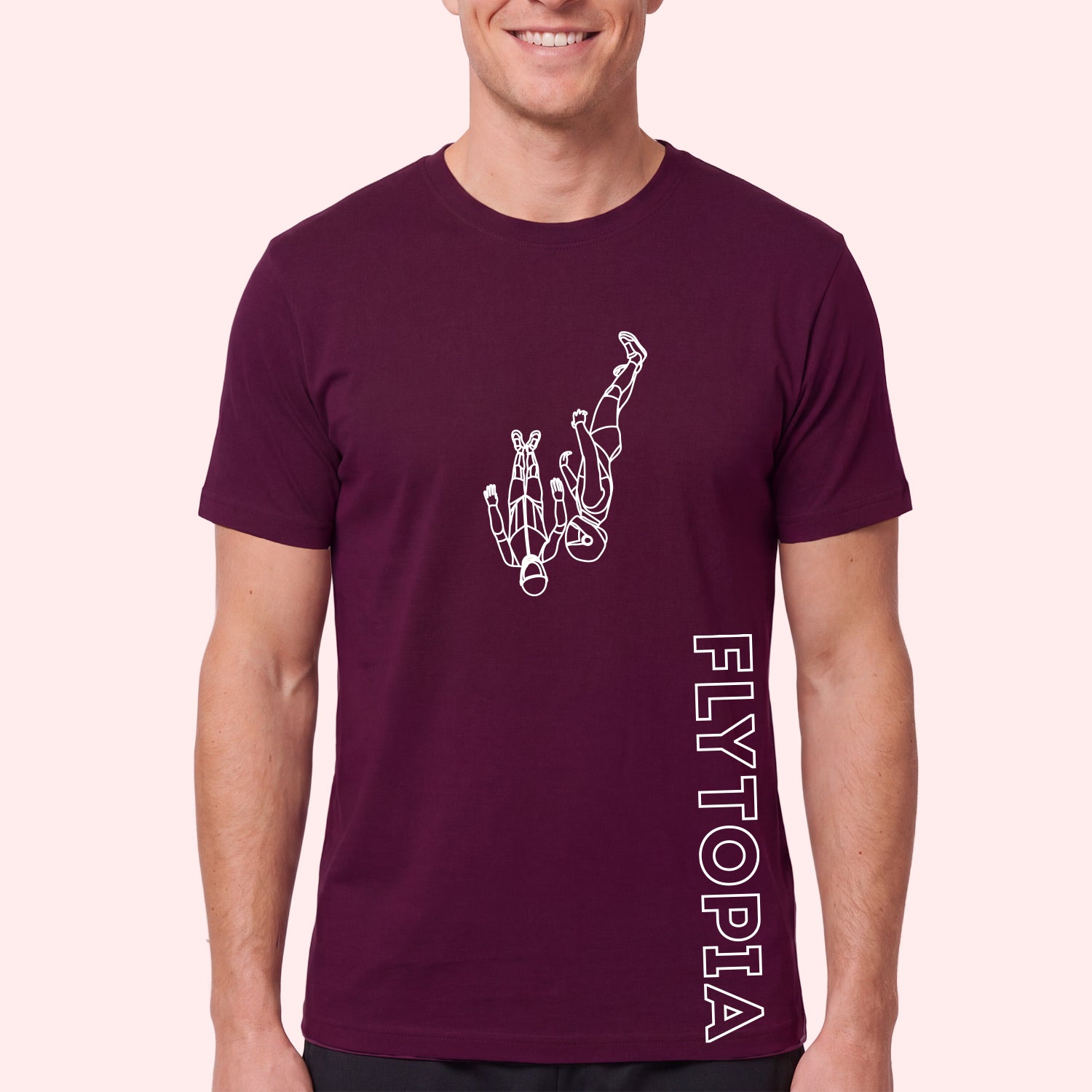 Flytopia Skydiving Team T-Shirt with Side Logo