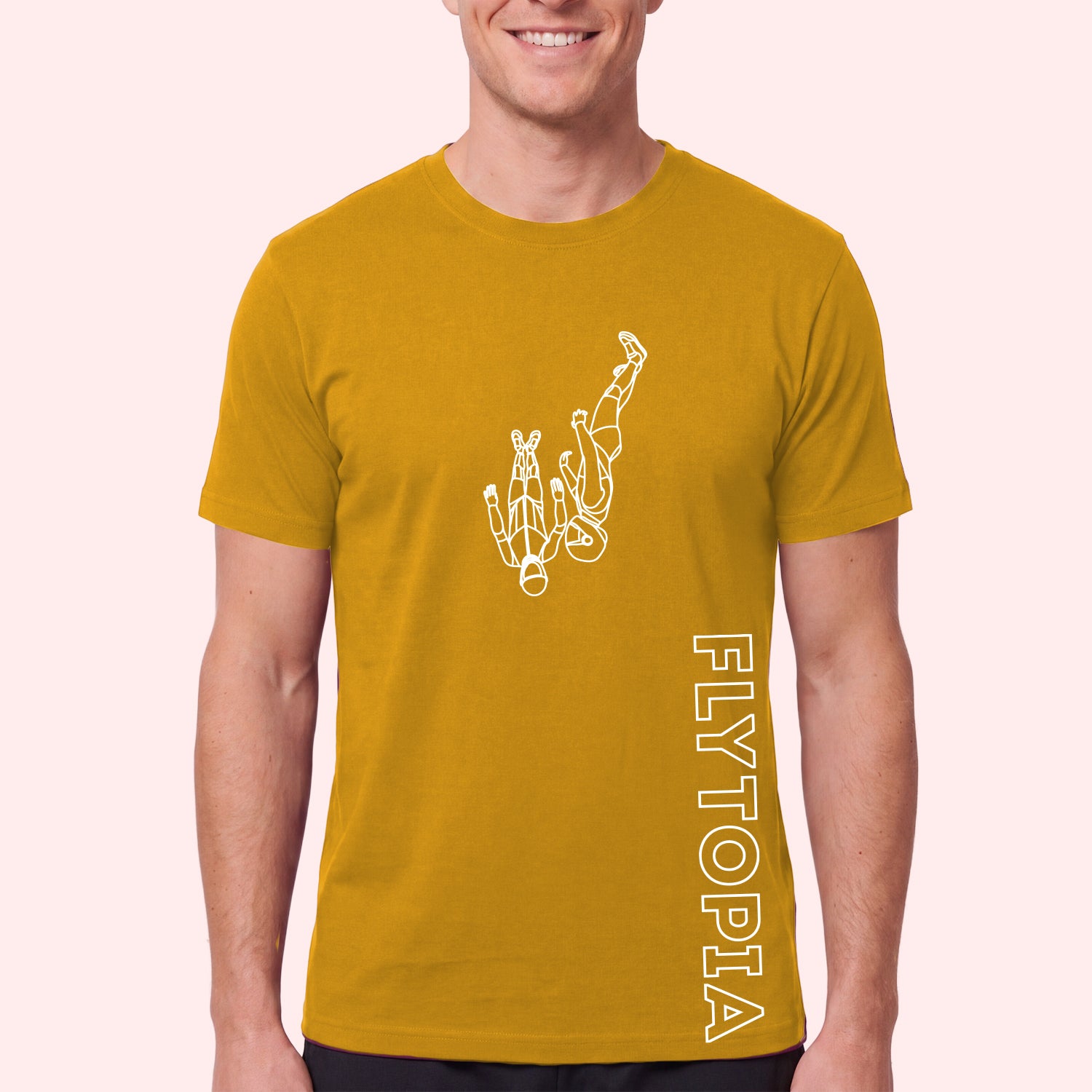 Flytopia Skydiving Team T-Shirt with Side Logo