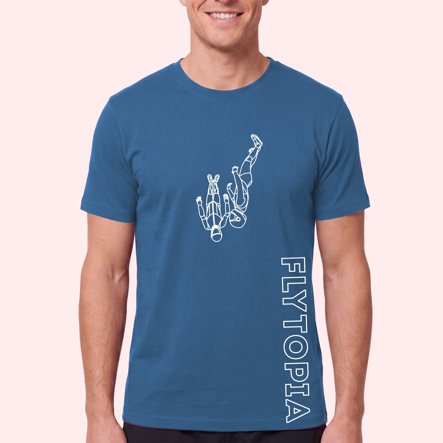 Flytopia Skydiving Team T-Shirt with Side Logo