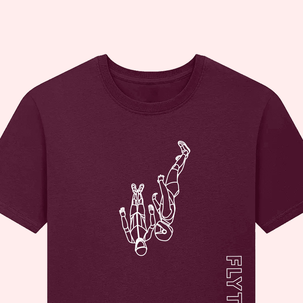 Flytopia Skydiving Team T-Shirt with Side Logo