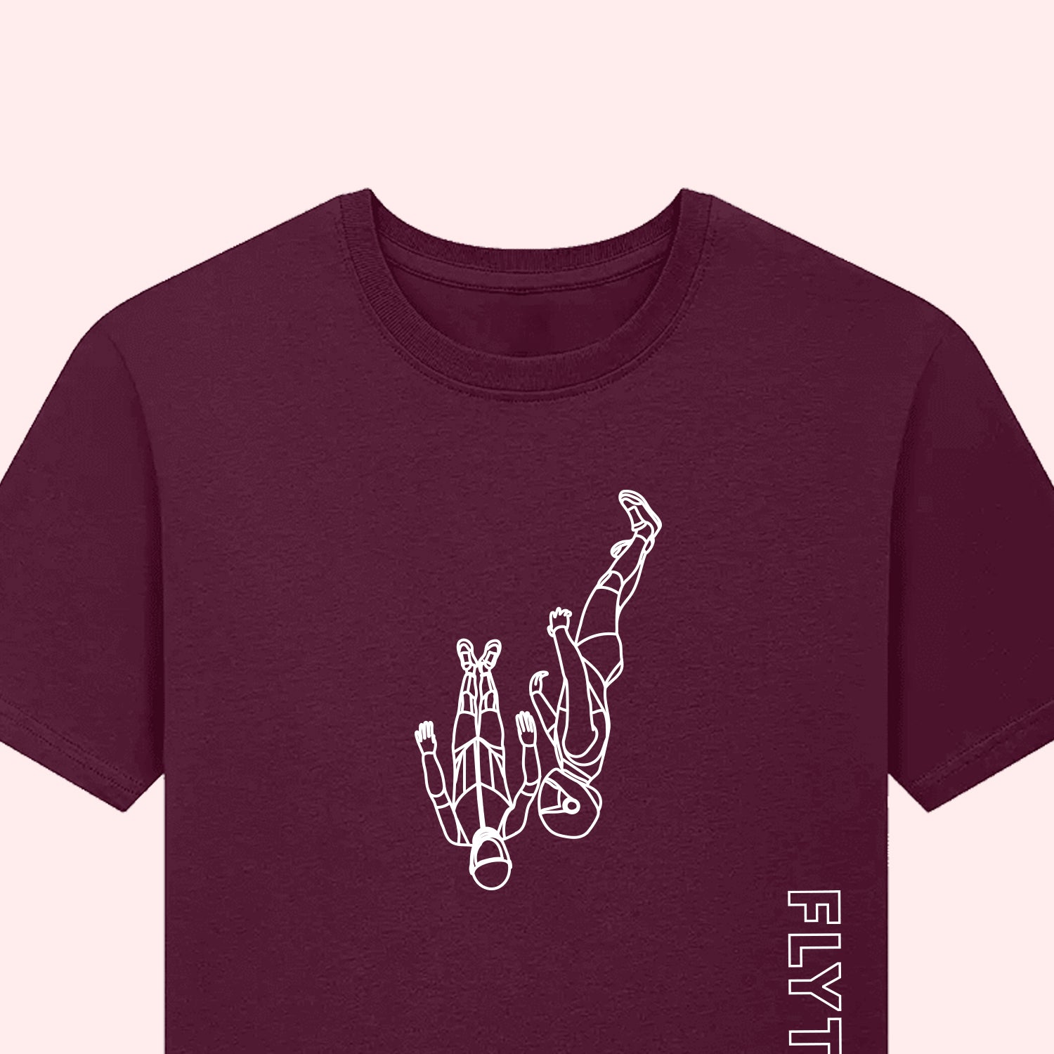 Flytopia Skydiving Team T-Shirt with Side Logo