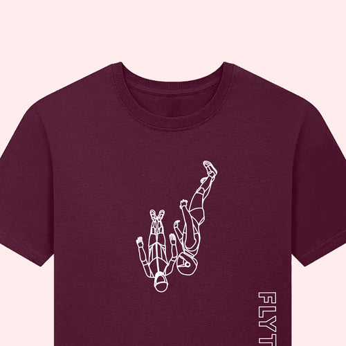 Flytopia Skydiving Team T-Shirt with Side Logo