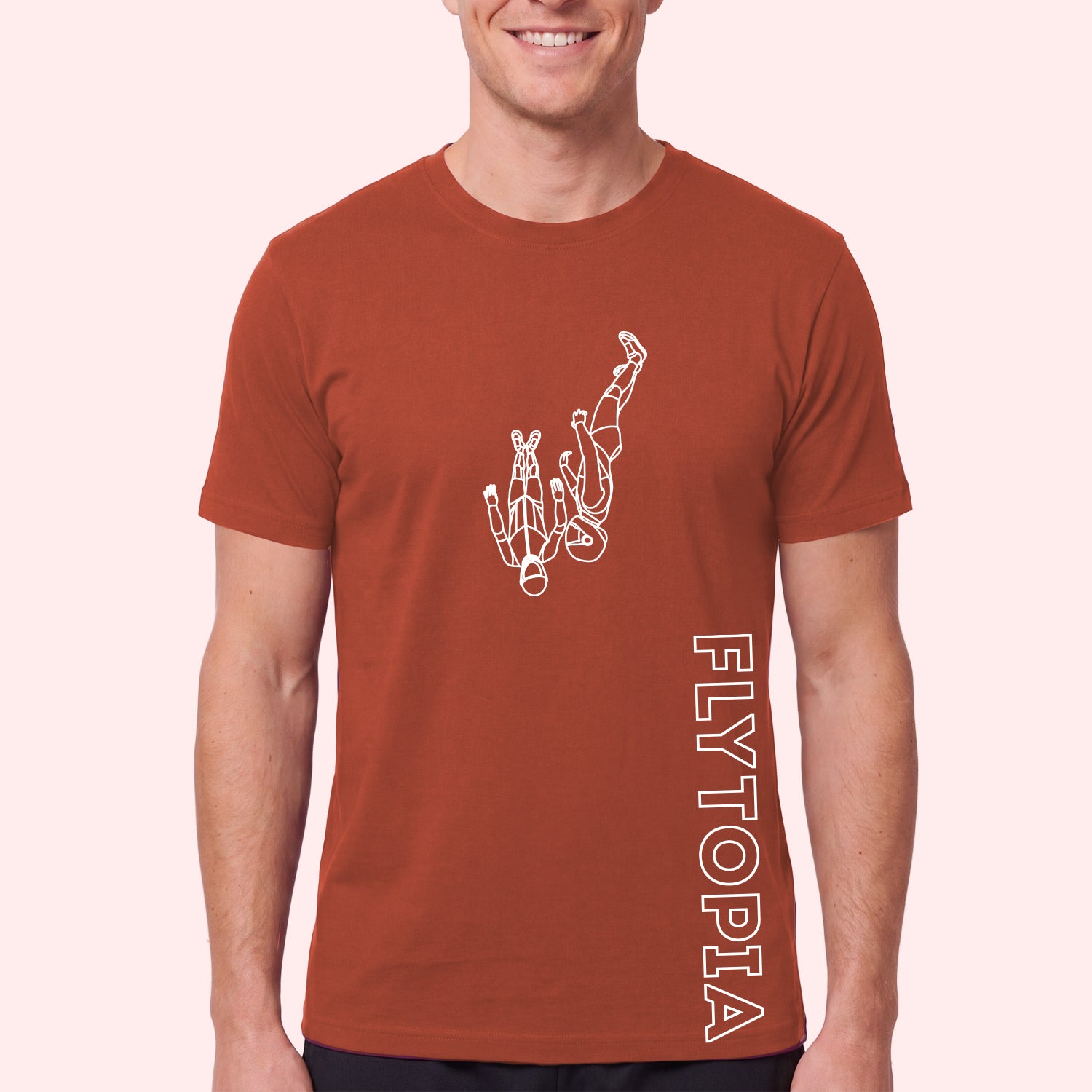 Flytopia Skydiving Team T-Shirt with Side Logo