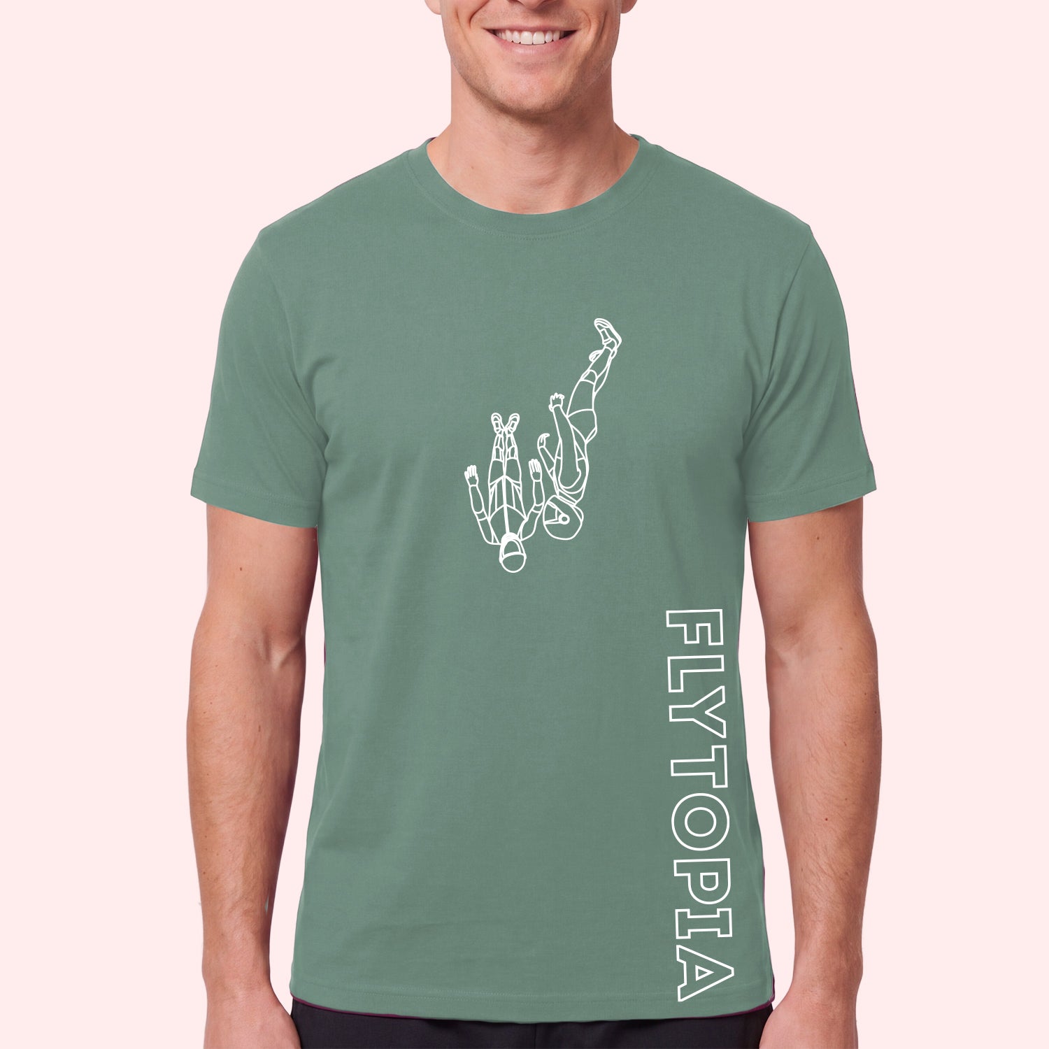 Flytopia Skydiving Team T-Shirt with Side Logo