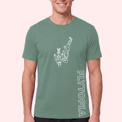 Flytopia Skydiving Team T-Shirt with Side Logo