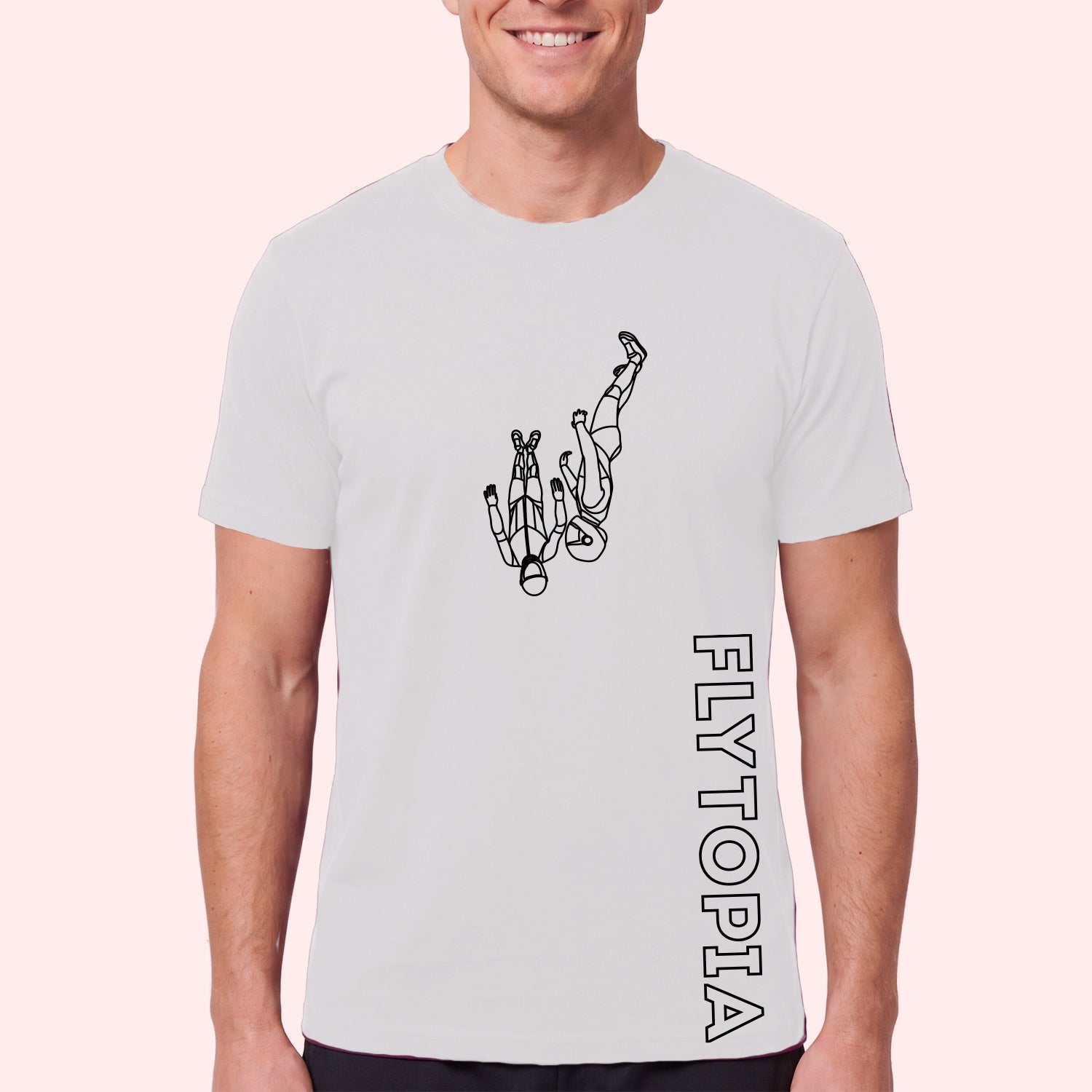 Flytopia Skydiving Team T-Shirt with Side Logo