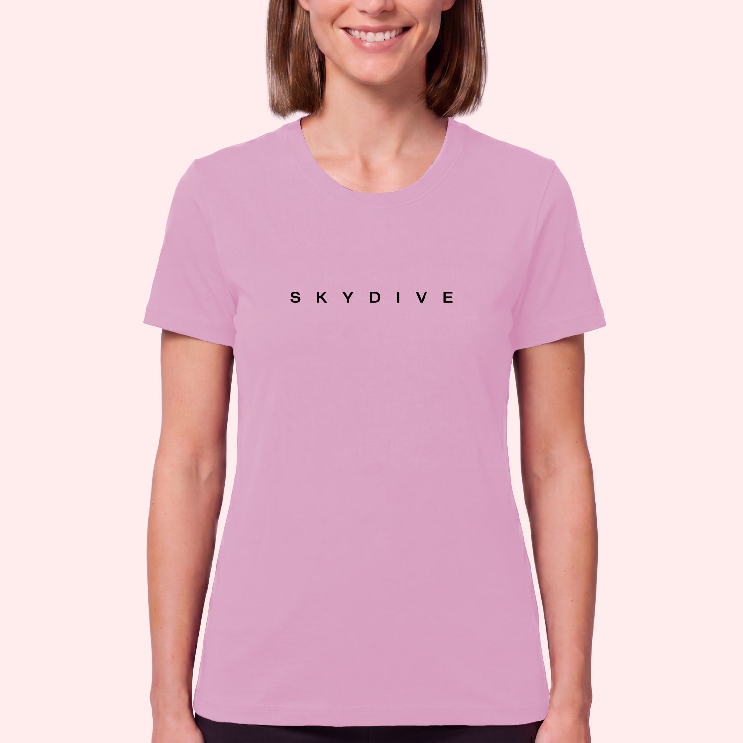 Minimal Skydiving Print T-Shirt for Skydivers