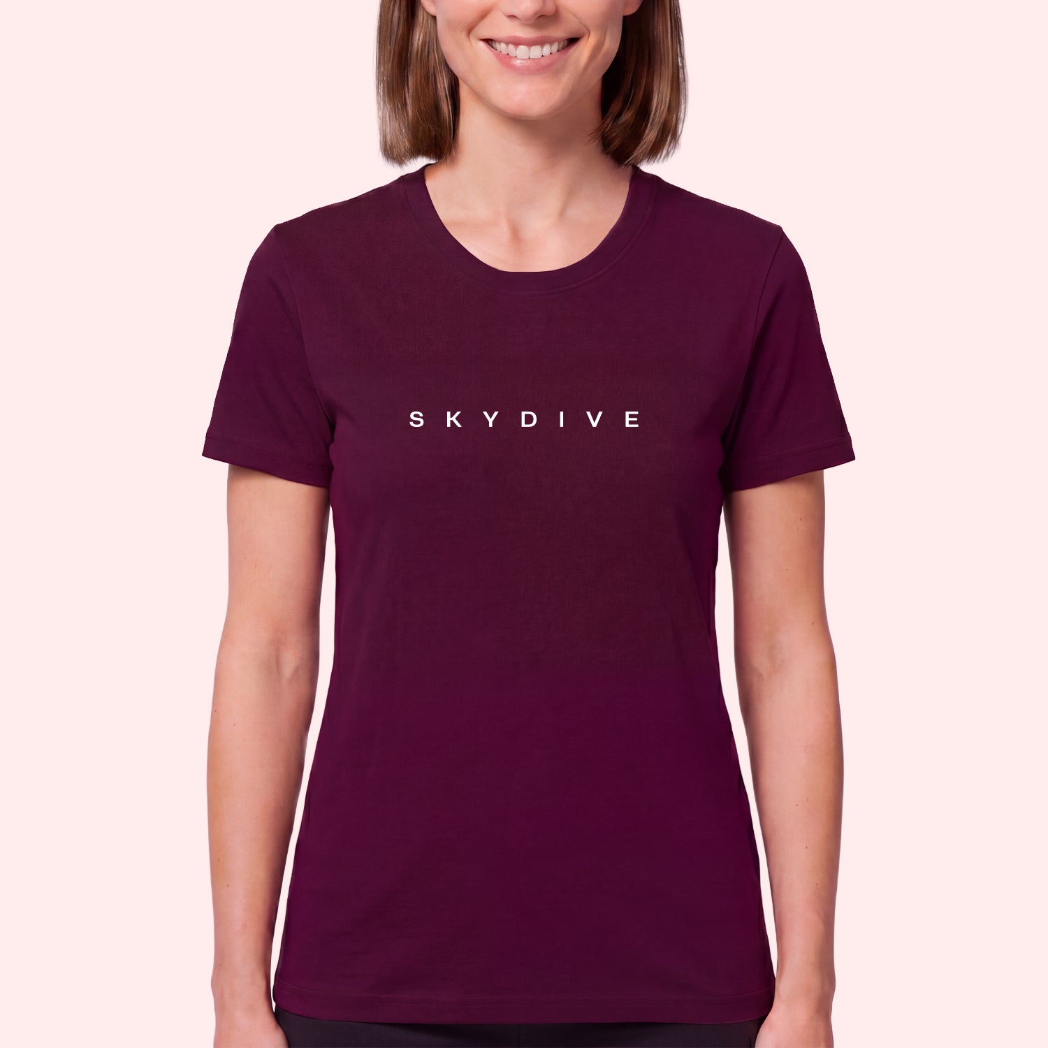 Minimal Skydiving Print T-Shirt for Skydivers